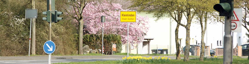 Ortseinfahrt Kleinlinden